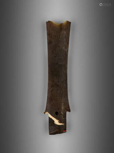 A LARGE JADE CEREMONIAL BLADE, EX-SACKLER COLL.