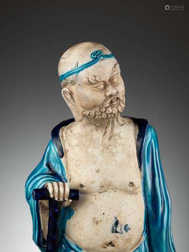 A FAHUA FIGURE OF LI TIEGUAI, LATE MING TO QING