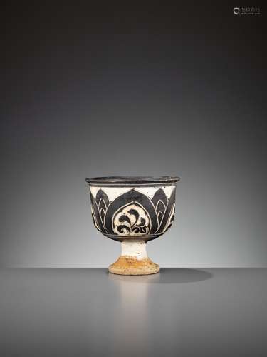 A CIZHOU SGRAFFIATO 'LOTUS' STEM CUP, SONG-YUAN