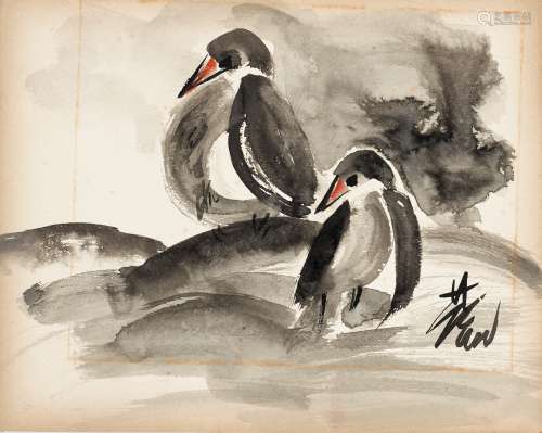 TWO BIRDS', BY LIN FENGMIAN (1900-1991)