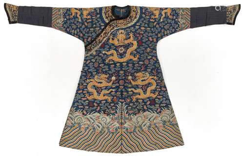 AN EMBROIDERED GAUZE SUMMER JIFU ROBE, QING