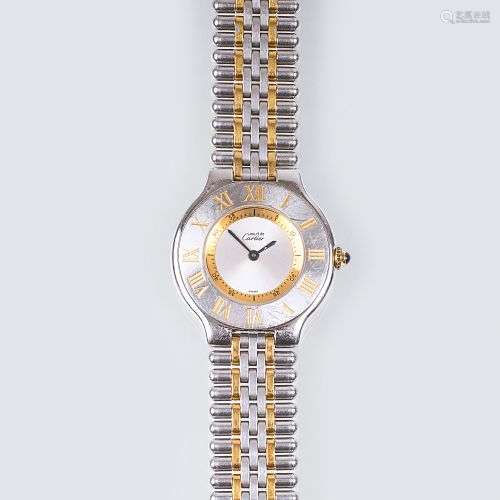 Cartier. A Lady's Wristwatch 'Must De Cartier 21'.