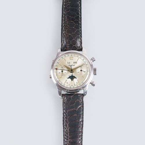 Gallet. A Vintage Gentlemen's Wristwatch 'MultiChron' Chrono...