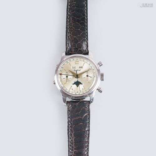 Gallet. A Vintage Gentlemen's Wristwatch 'MultiChron' Chrono...