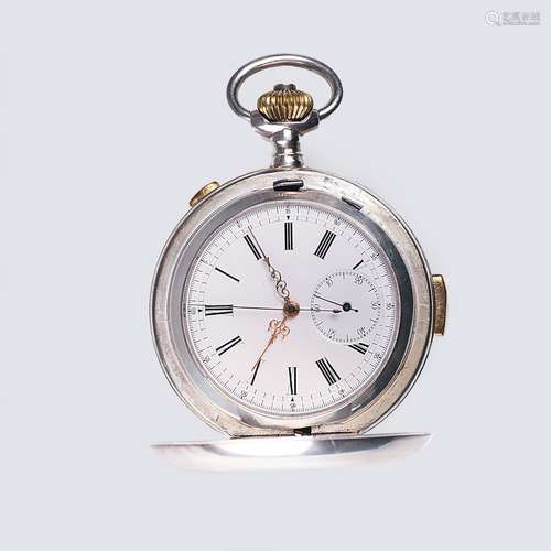 Qualité Boutte. A Savonette Pocket Watch Chronograph with Mi...