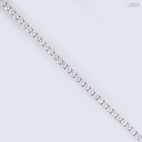 A White Diamond Tennis Bracelet.