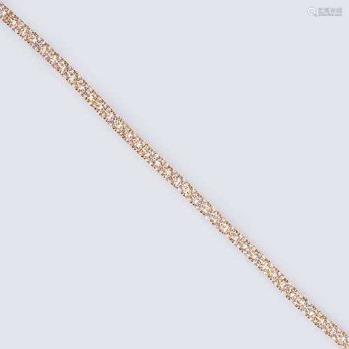 A diamond bracelet.