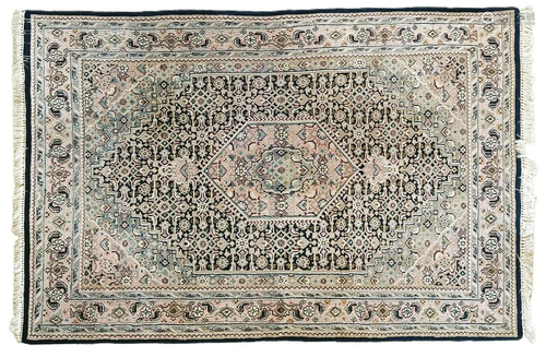 Hand-knotted wool carpet