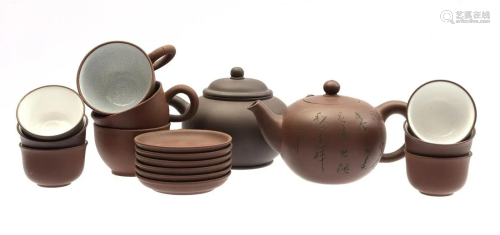 Lot of Yixing pottery