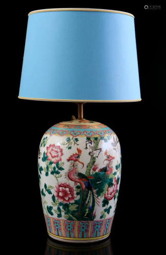 Porcelain Famille Rose table lamp