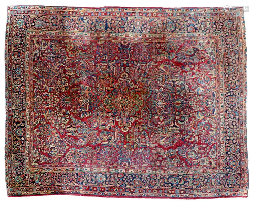 Hand-knotted wool rug