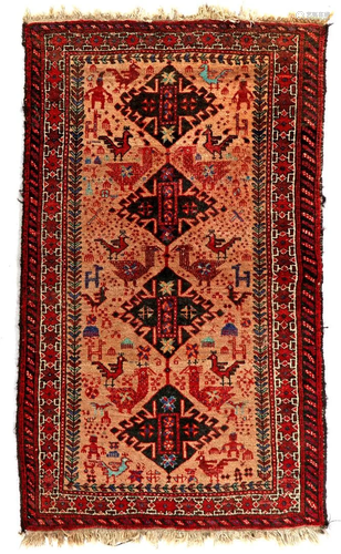 Hand-knotted wool carpet