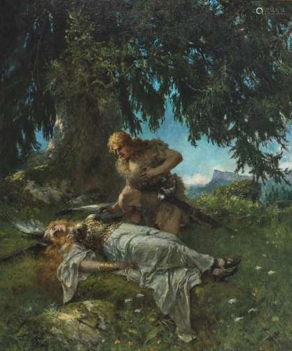 Siegfried findet die schlafende Brünnhilde