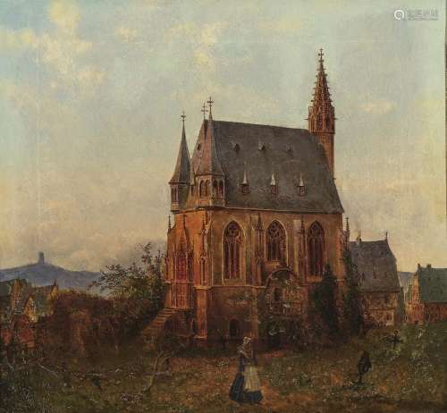 Gotisches Kirchlein im Abendlicht