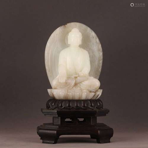 White jade buddha