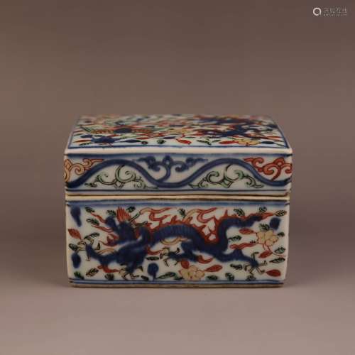 Color porcelain box