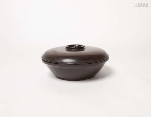 清代-紫檀木蓋碗