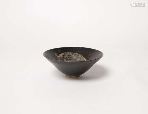 宋代-吉州窯葉紋碗