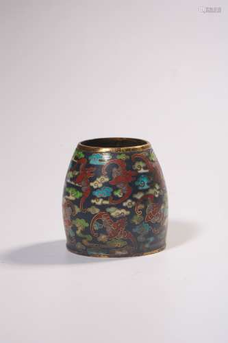 chinese cloisonne water pot