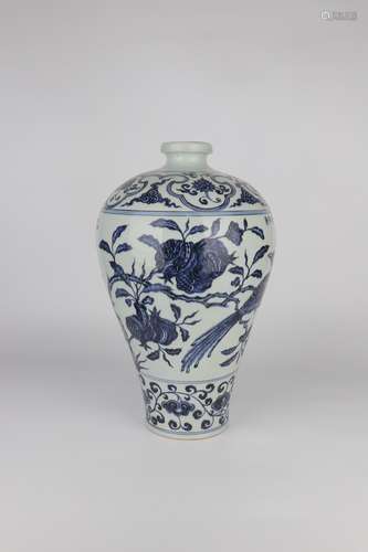 chinese blue and white porcelain meiping