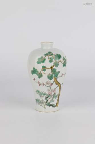 chinese famille rose porcelain meiping