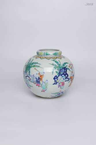 chinese doucai porcelain jar