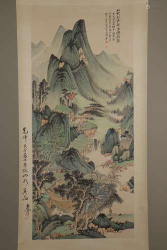 chinese zhang daqian's painting