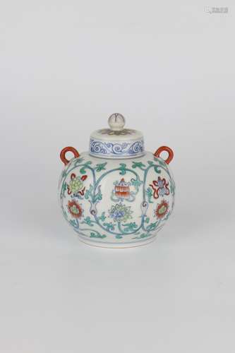 chinese doucai porcelain jar