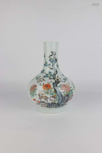 chinese famille rose porcelain vase