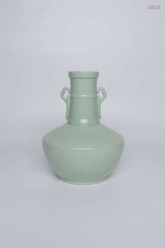 chinese celadon glazed porcelain vase