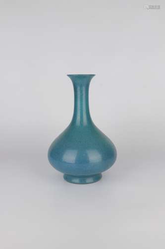 chinese robin's egg glazed porcelain vase