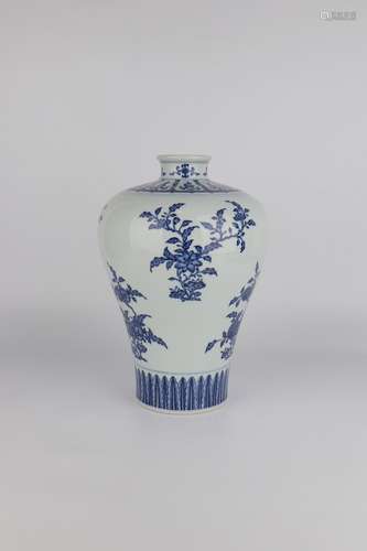 chinese blue and white porcelain meiping