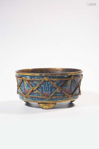 chinese cloisonne censer