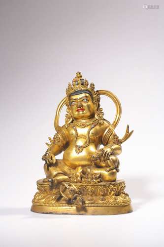 chinese gilt bronze buddha statue