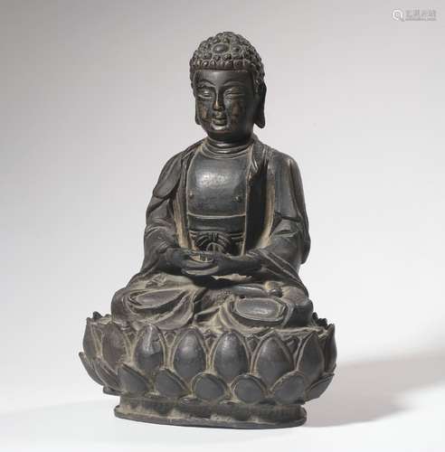 chinese bronze sakyamuni statue