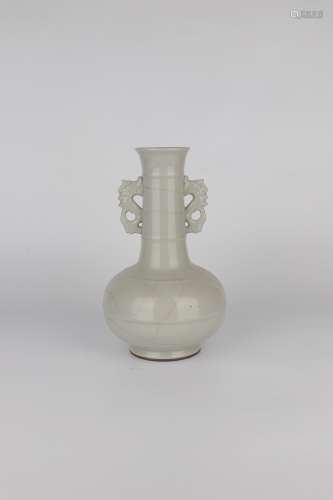 chinese ge kiln porcelain binaural vase