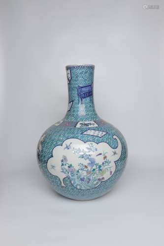 chinese doucai porcelain globular vase