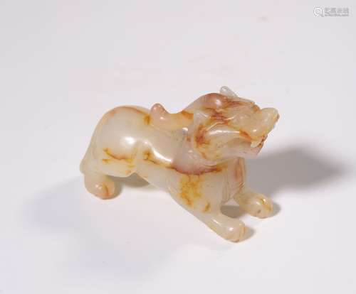 chinese hetian jade beast