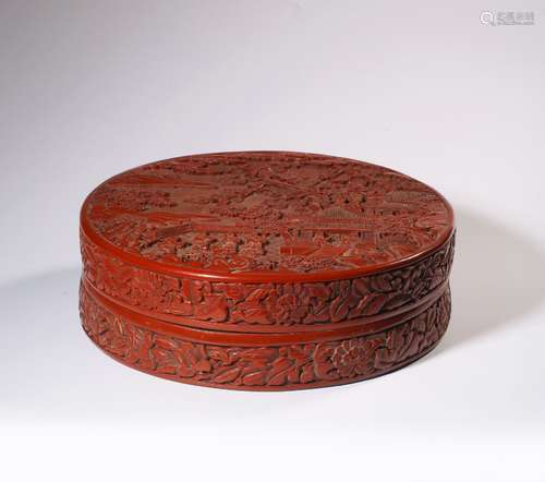 chinese red lacquer box