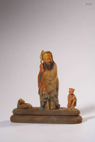 chinese shoushan stone carving figure