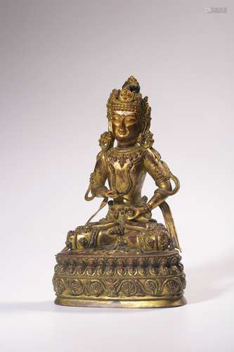 chinese gilt bronze tara