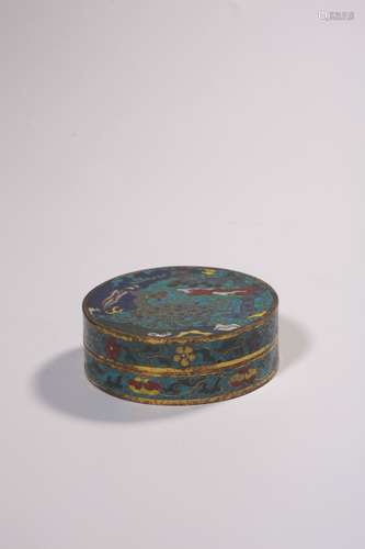 chinese cloisonne rouge box