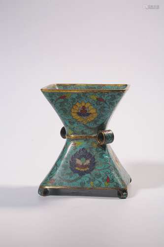 chinese cloisonne flower vase