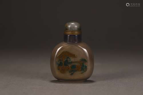 A AGATE SNUFF BOTTLE