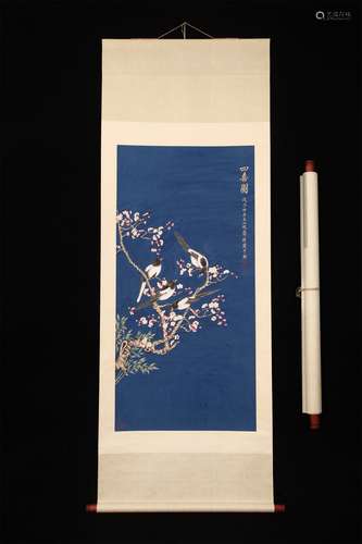 A CHINESE PAINTING YU FEIAN FLOWER AND BIRD