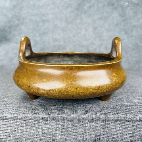 A QING DYNASTY KANGXI WUZI XU LUREN RARE CURIOS SOARING EAR ...