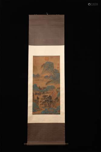 A CHINESE PAINTING LANDSCAPE