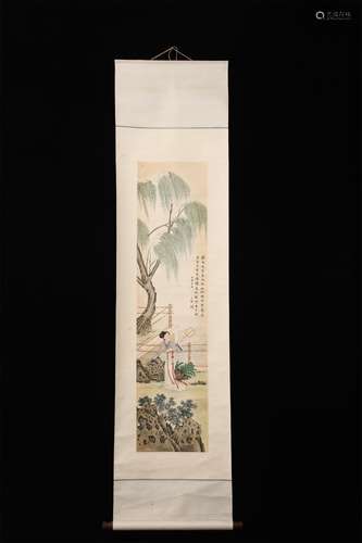 A CHINESE PAINTING FIGURE