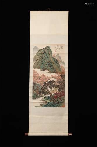 A CHINESE PAINTING LANDSCAPE