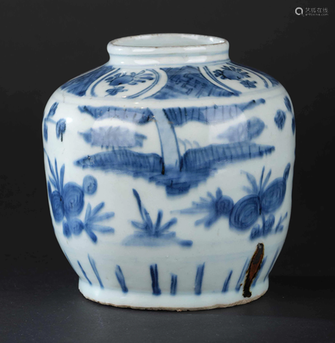 A porcelain jar, China, Qing Dynasty, A porcelain jar,